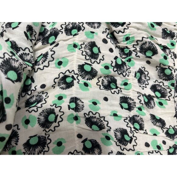 RIXO Herbie Green Floral Print Long Maxi Tent Dress Sz 8 - Picture 14 of 15